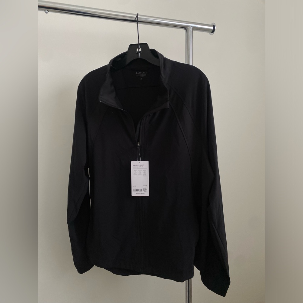 Athlete Run With It Jacket Size XL NWT Color: Black #Lux-W